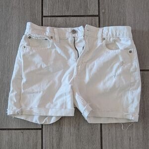 Women's White Denim Shorts